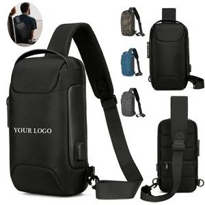 Anti-theft USB Shoulder Backpack 1