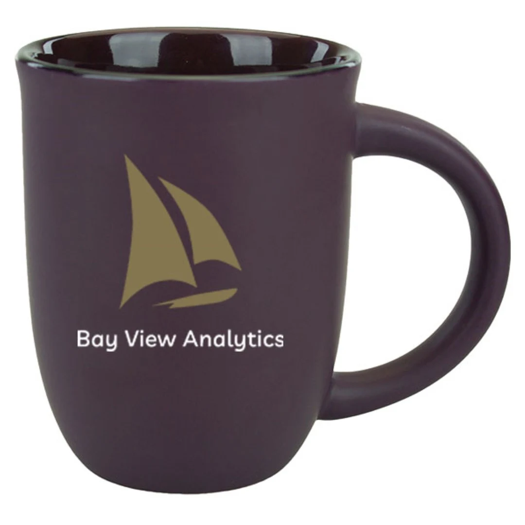 14 oz Salem II - Purple Matte Satin Custom Mug 1