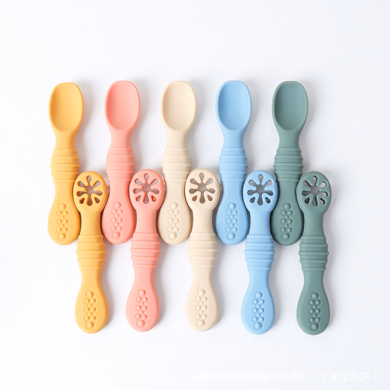 Silicone Baby Feeding Utensils 6-12 Months