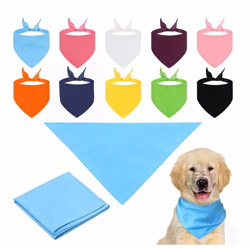 Full Color Dog Bandana Collar Adjustable Pet Scarf Collar