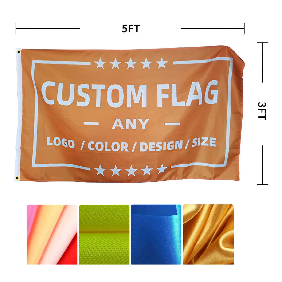 MOQ 10 PCS Personalized Custom 3X5 Ft Flag 1