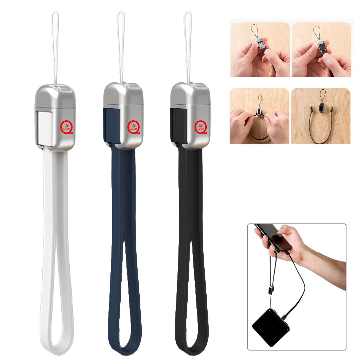 7.9 Inch Charging Cable W/Short Lanyard 1