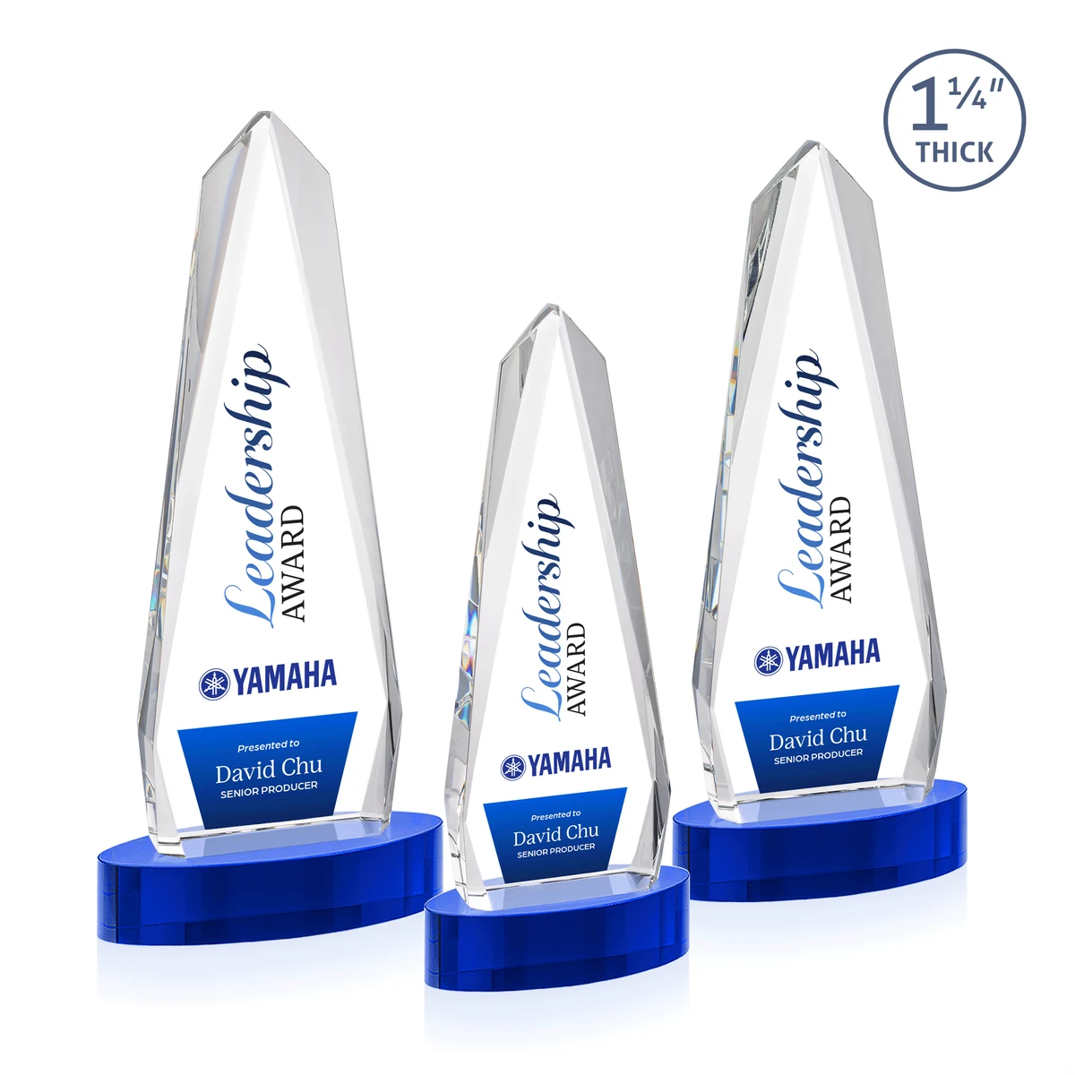 Cheswick VividPrint™ Award on Alberton Base - Blue 1