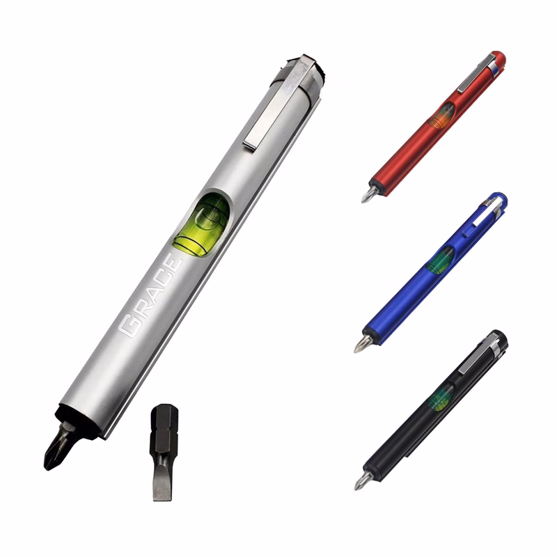 Mini Pen Spirit Level Magnetic Screwdriver