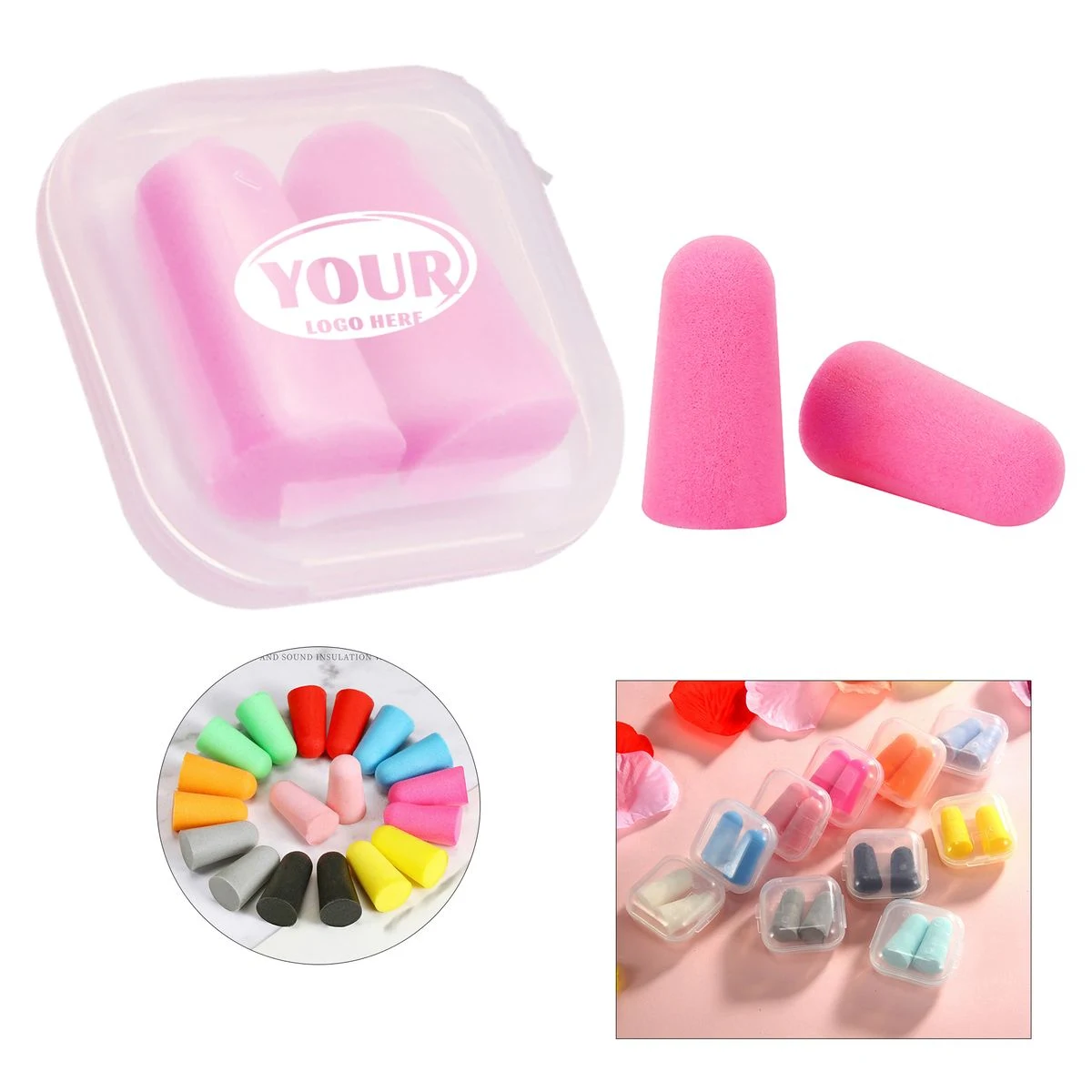Soft Noise-Reducing Earplugs With Storage Box 1