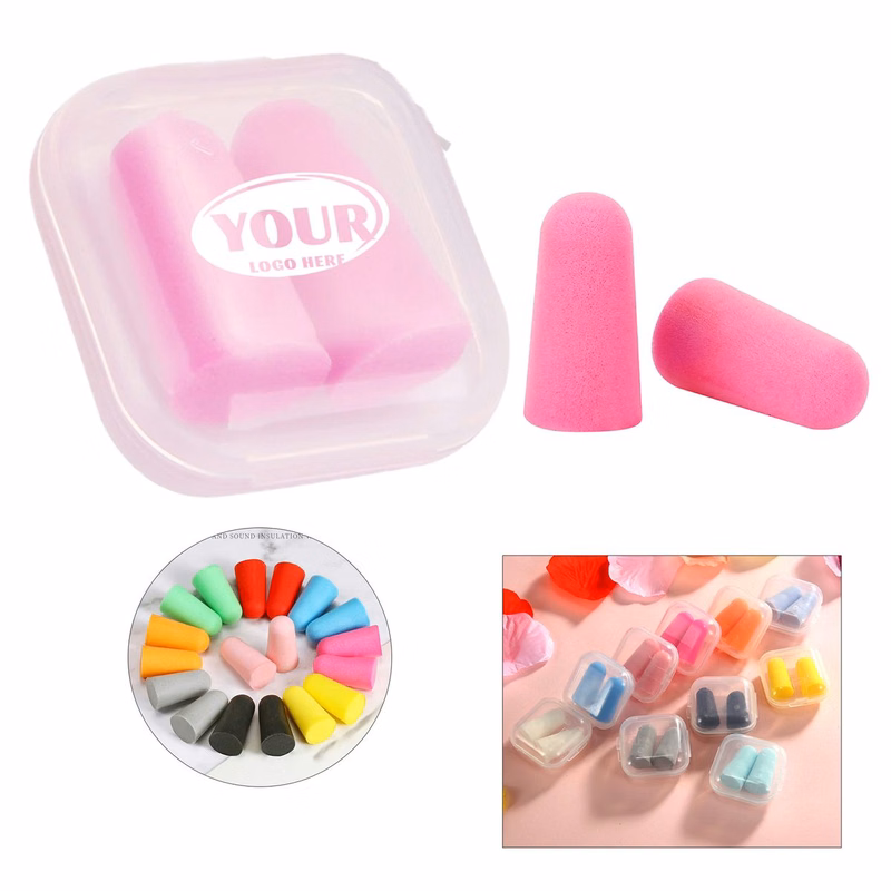 Soft Noise-Reducing Earplugs With Storage Box