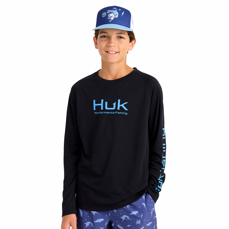 Huk® Youth Performance Fishing Shirt with Custom Logo