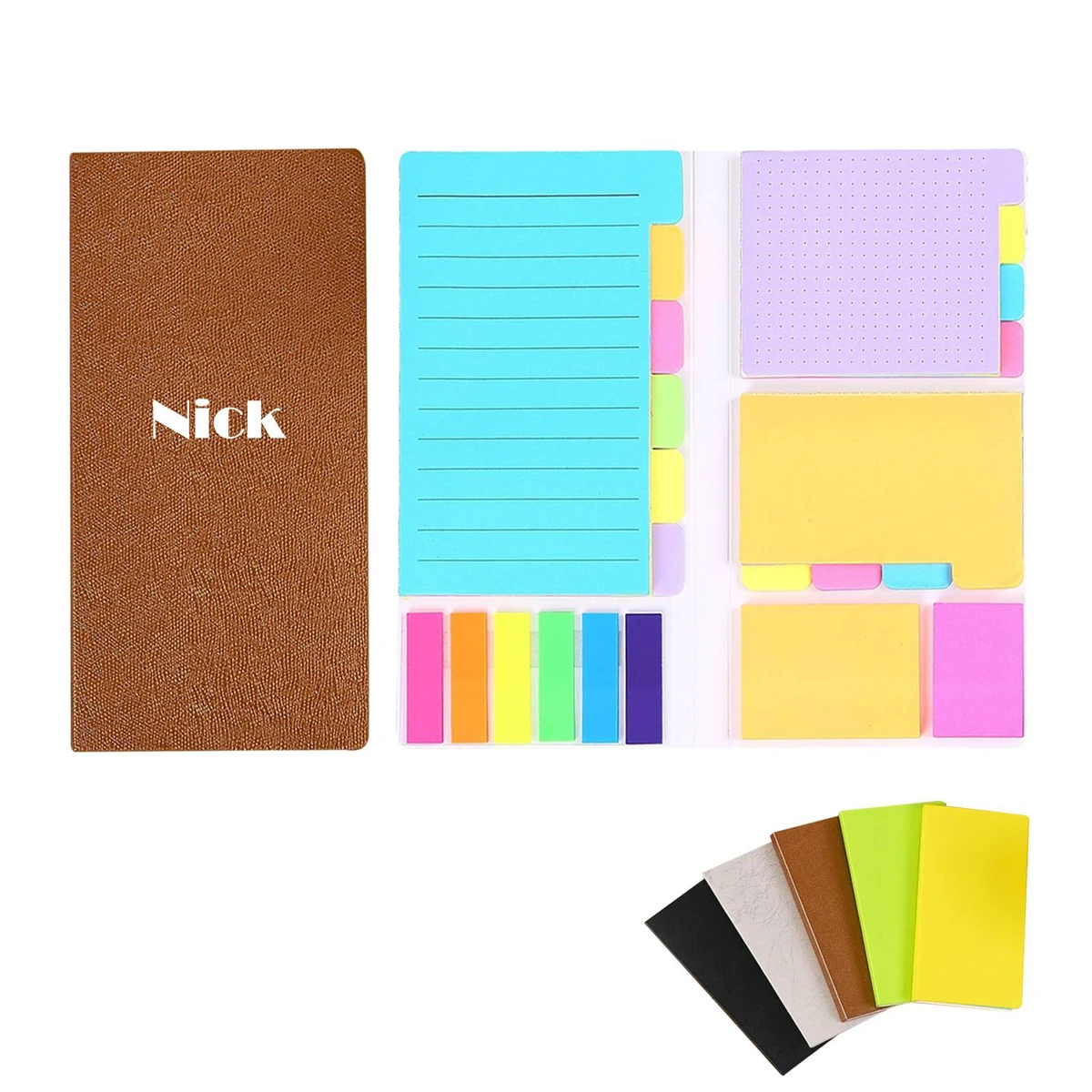 Kraft Notebook Sticky Notes Set Office Stationery 1