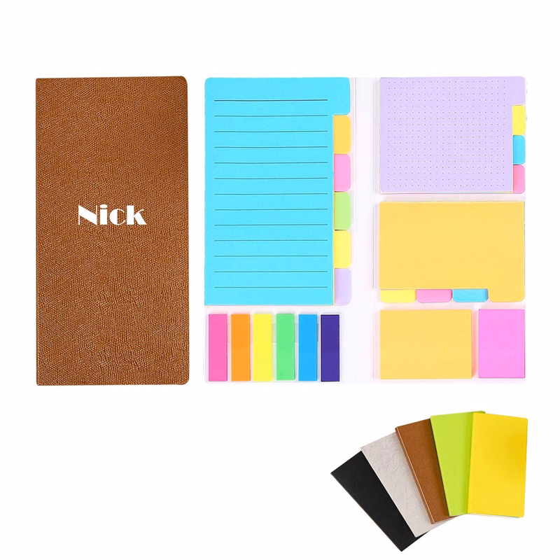 Kraft Notebook Sticky Notes Set Office Stationery