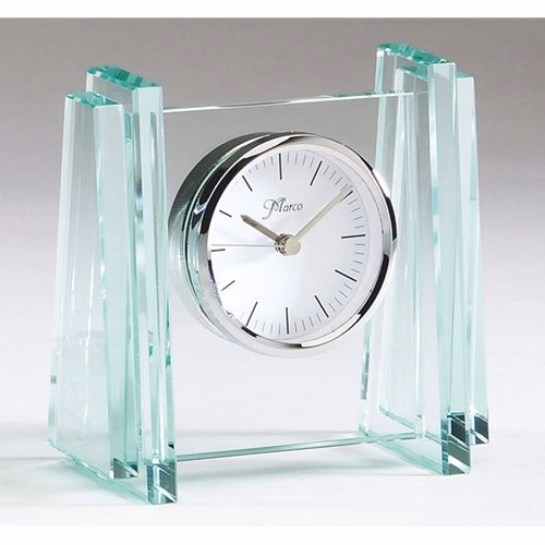 Glass With Embedded Clock