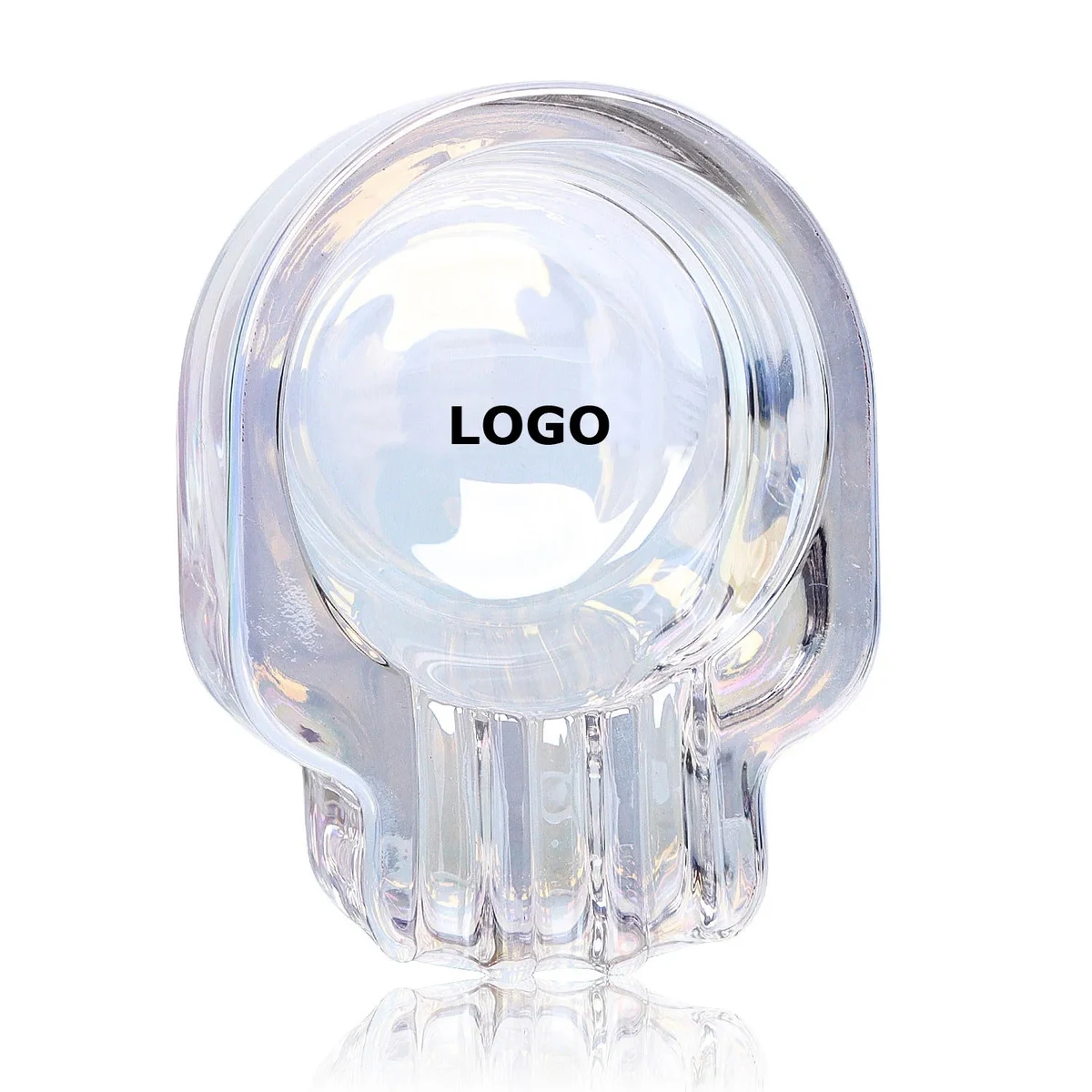 Skull Glass Cigar Ashtray 1