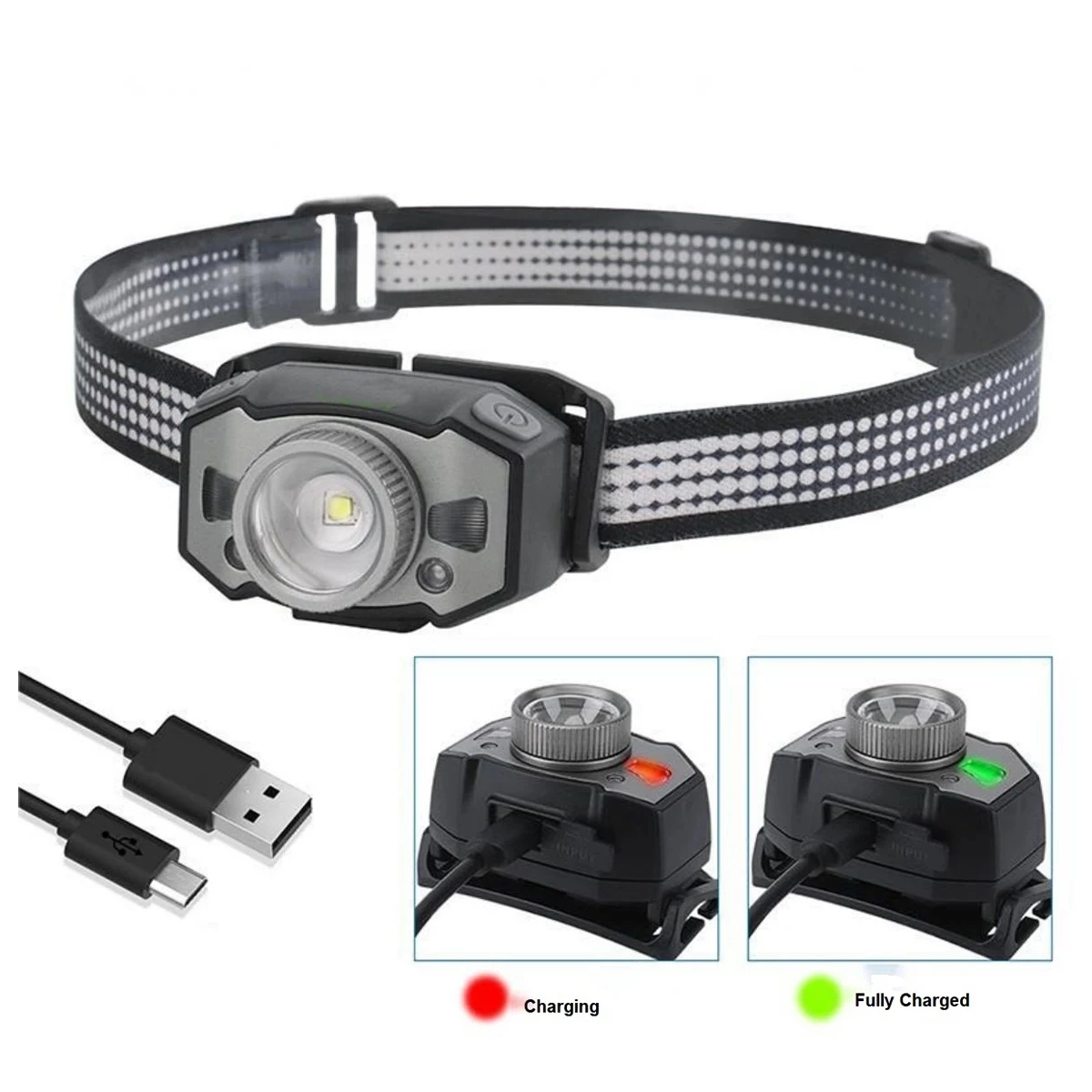 Led Rechargeable Headlamp 1