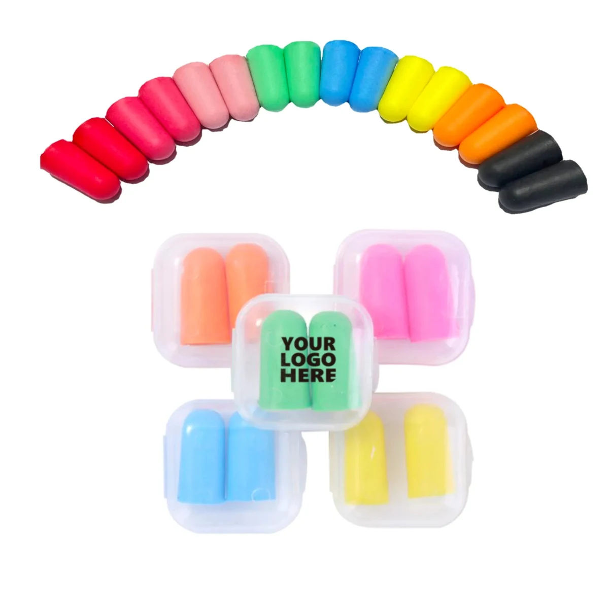 MOQ50 Ear Plugs in Square Case 1