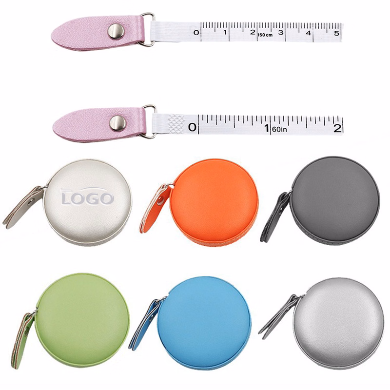 PU Leather Compact Retractable Measuring Tape, 60 Inches