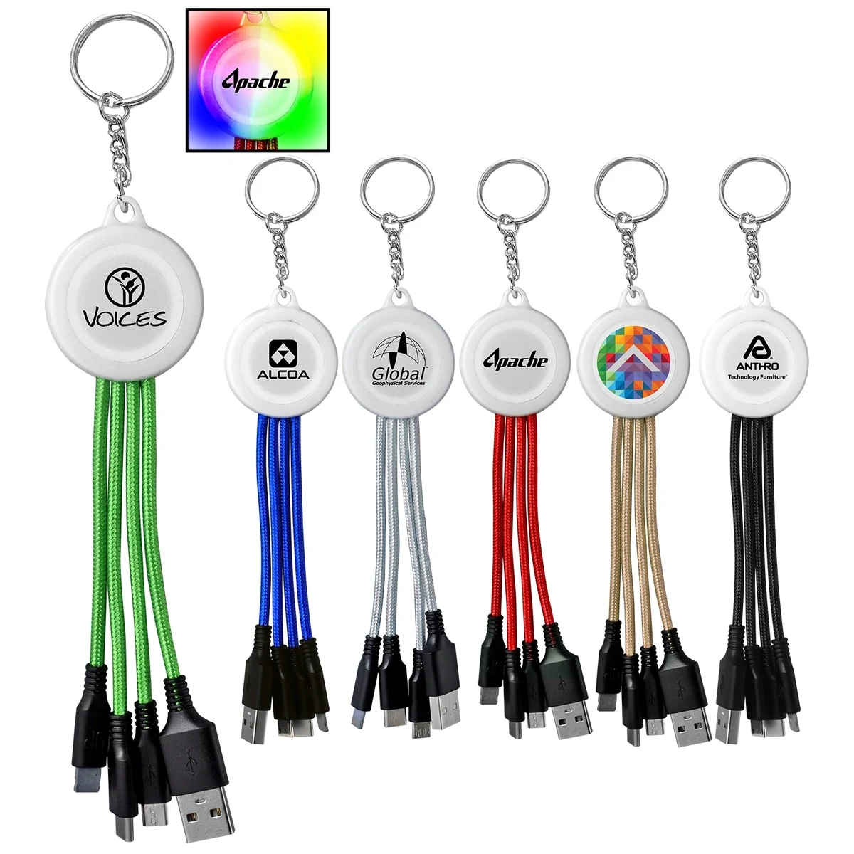 COLOR CHANGING KEYCHAIN CABLE 1