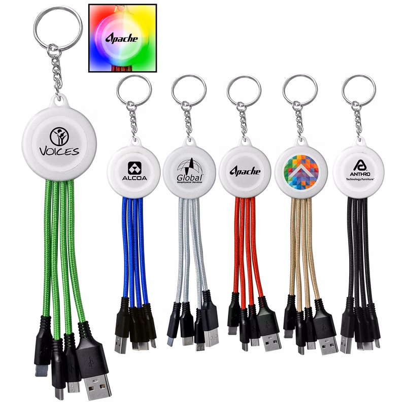 COLOR CHANGING KEYCHAIN CABLE
