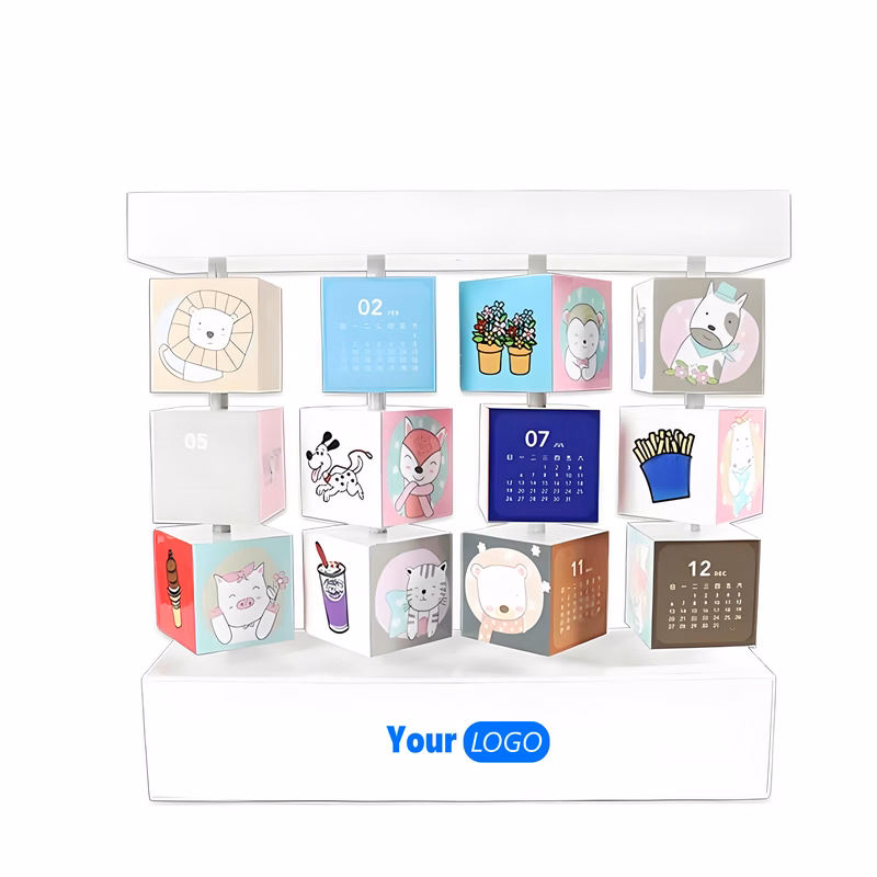 Cube Block Desktop Calendar