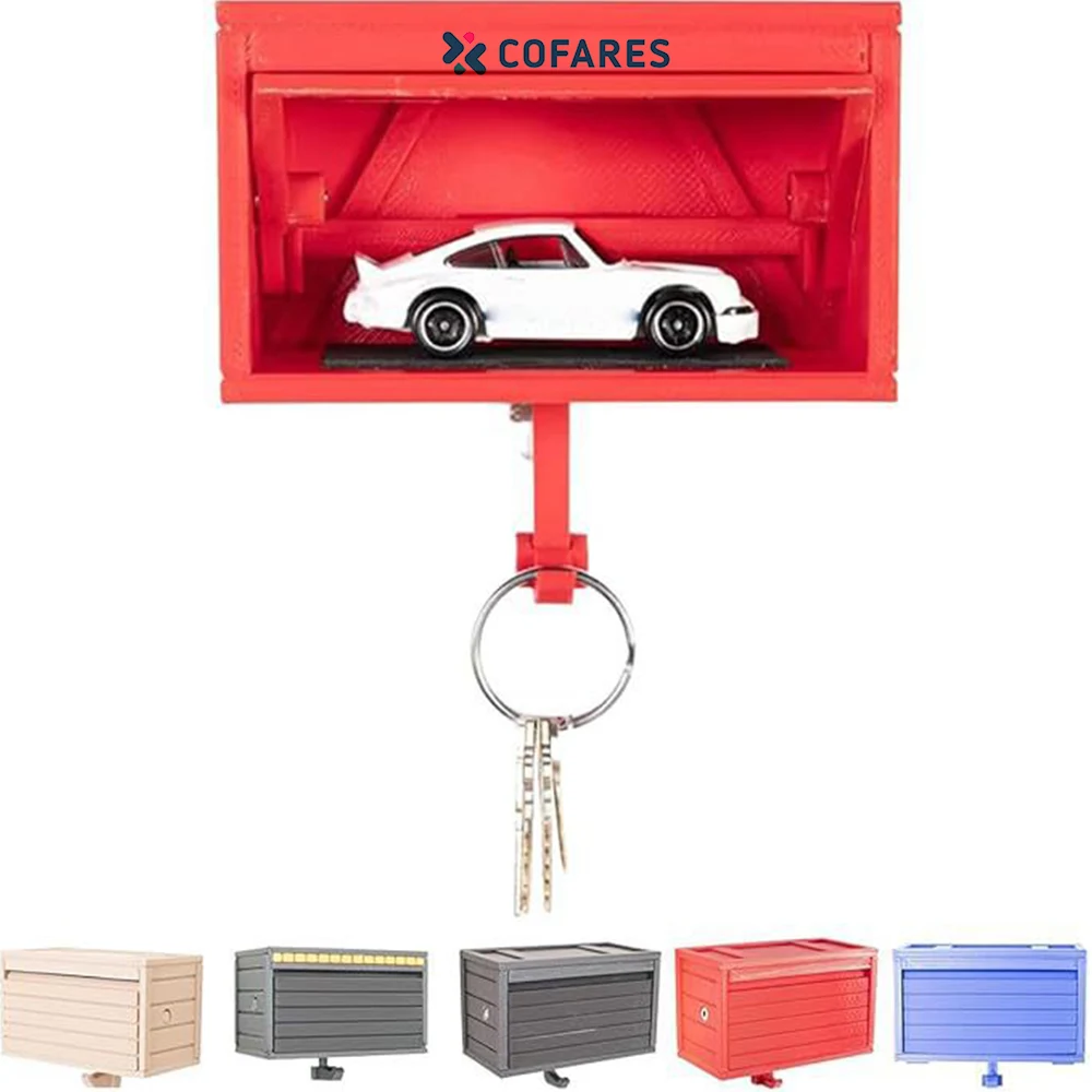 Mini Car Garage Key Holder for Wall & Cars Enthusiast 1