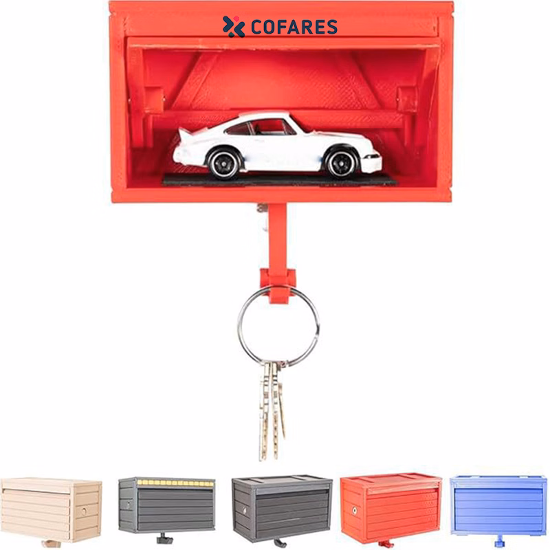 Mini Car Garage Key Holder for Wall & Cars Enthusiast