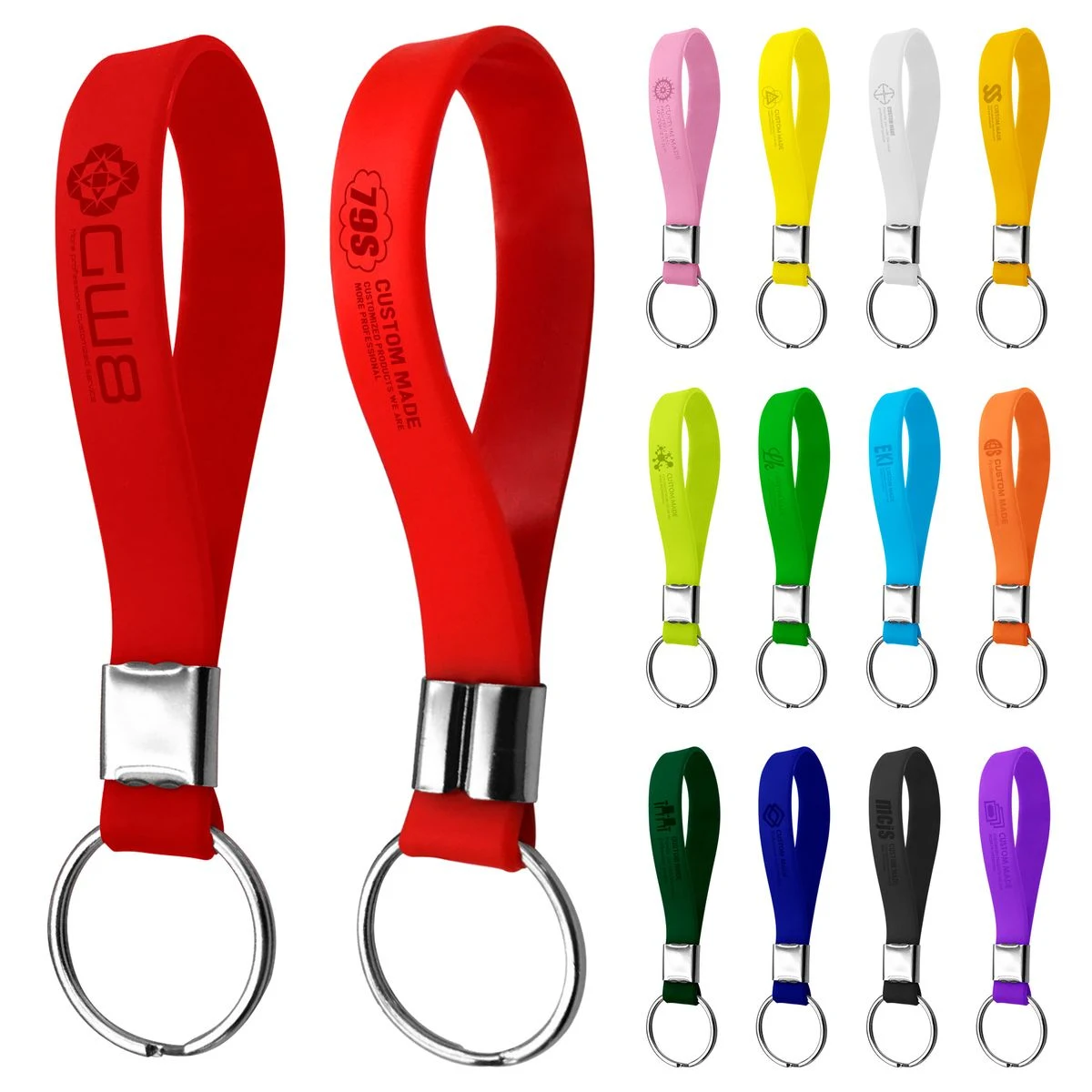 Silicone Wristband Keychain 1