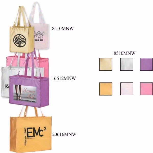 Domestic Bags, Metallic Non-Woven, Embossed Gloss