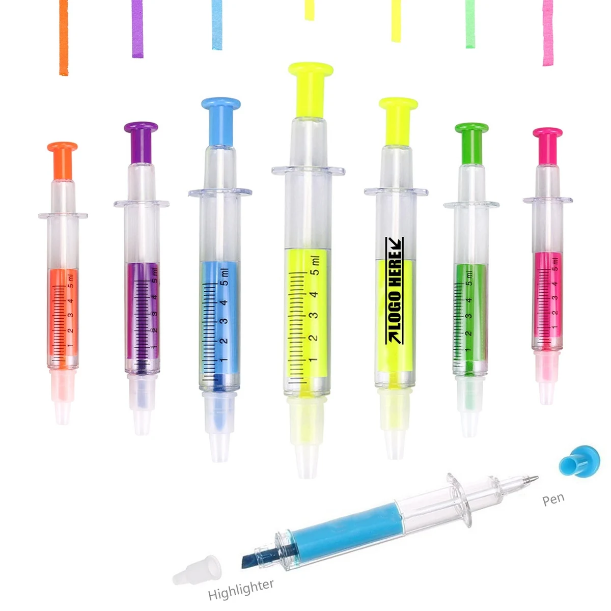Syringe Pens With Highlighter 1