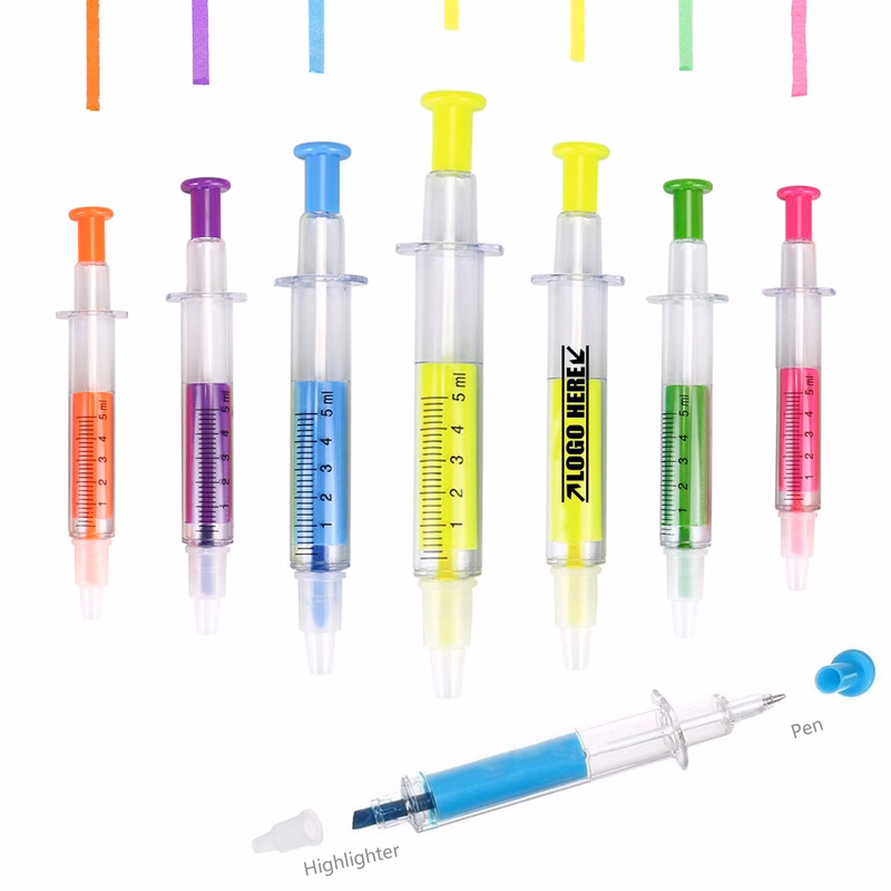 Syringe Pens With Highlighter