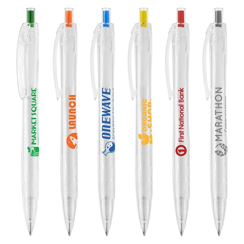Aqua Clear - Eco Recycled PET Plastic Pen - Full Color 1