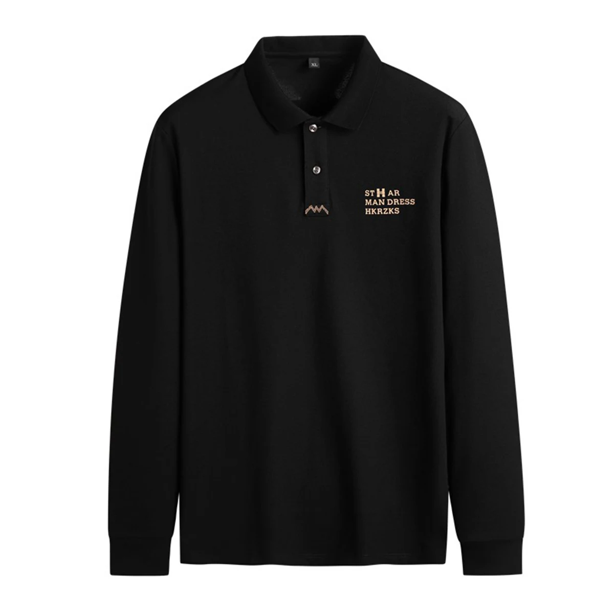 Lightweight Long Sleeve Men Polo Shirts 1