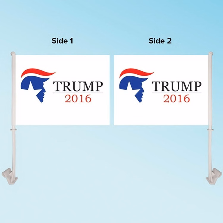 11.5" x 15" Custom Car Flag - Double Sided