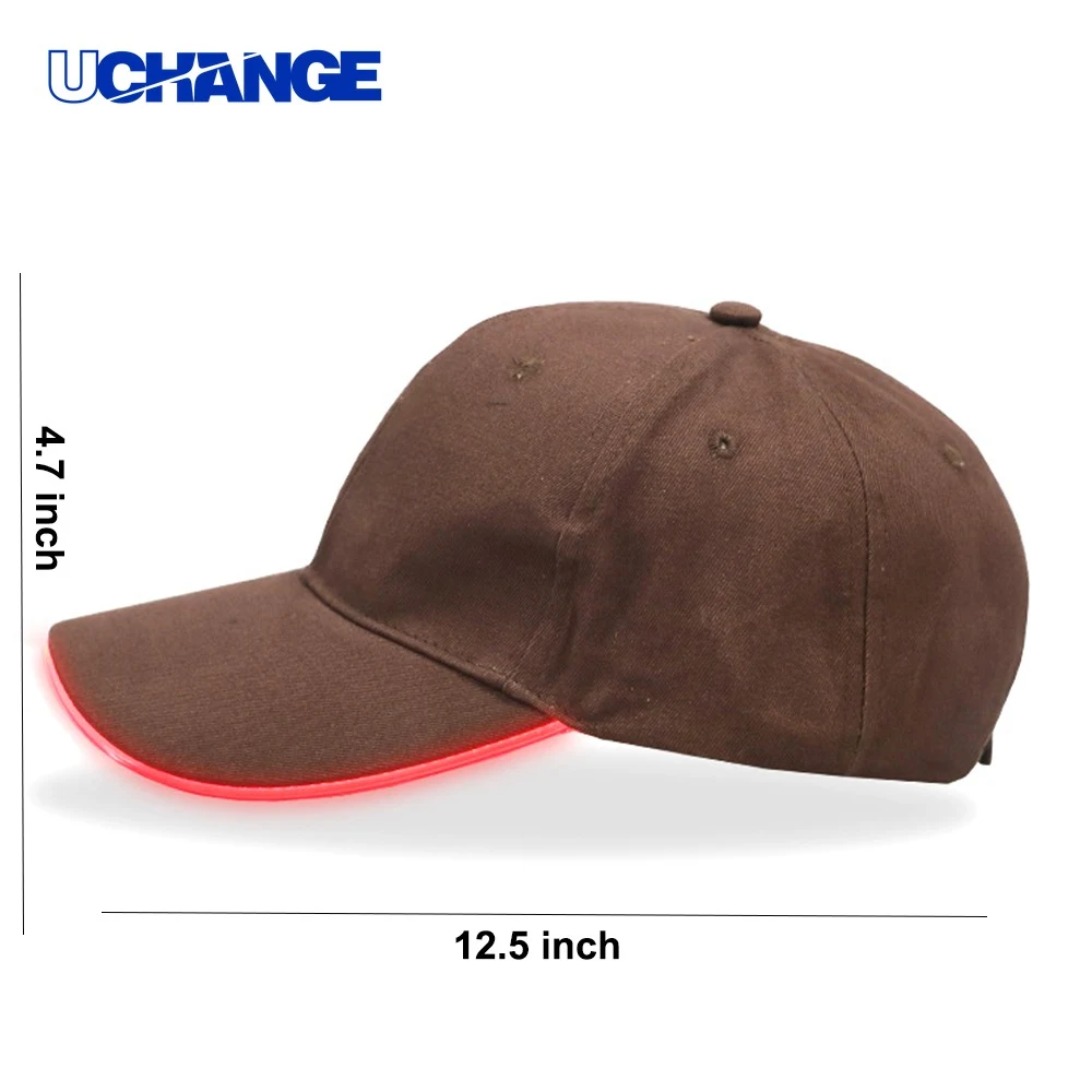 Fiber Optic LED Baseball Hat for Hiking 1
