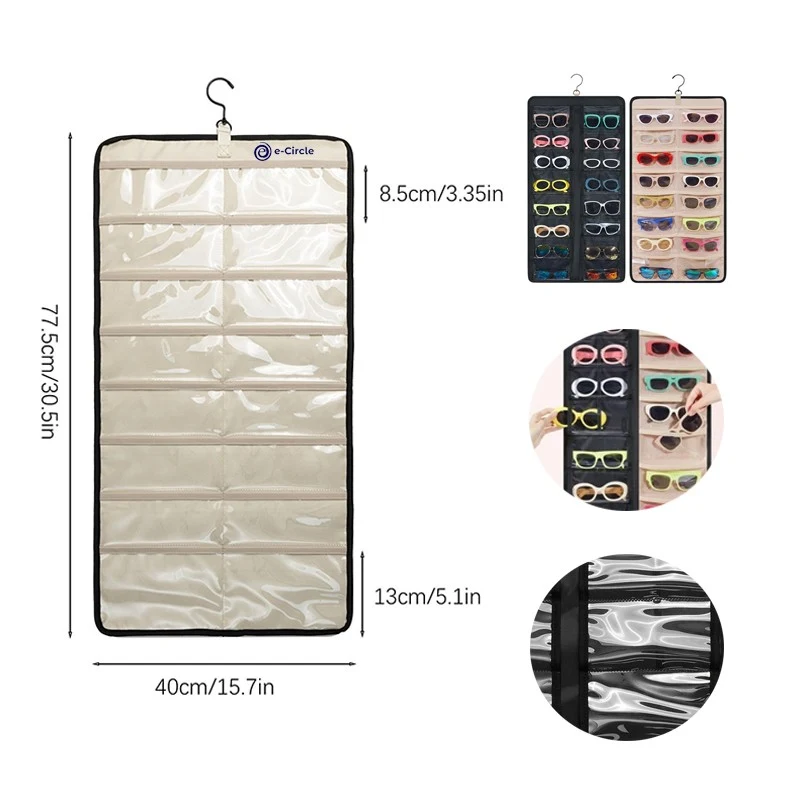 Hanging Jewelry Organizer Sunglasses Storage Holder 1