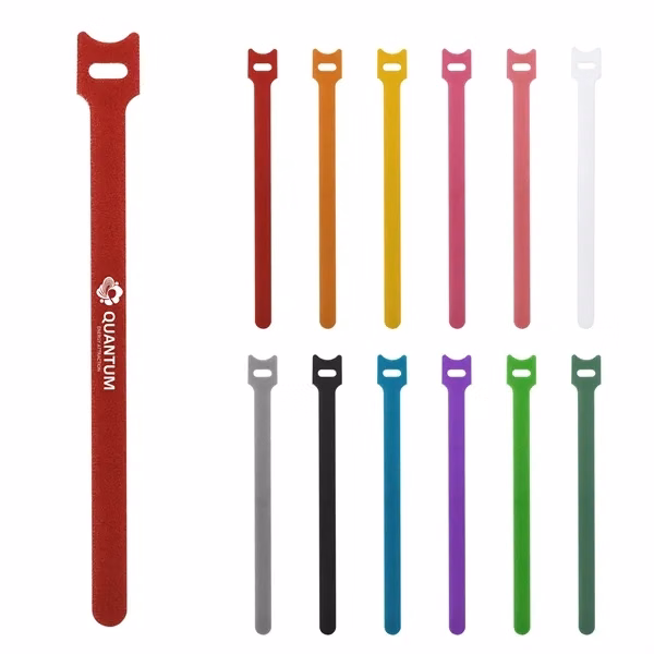 Custom 8 inch Nylon Cable Tie Organizer — Reusable Cord Management Solution