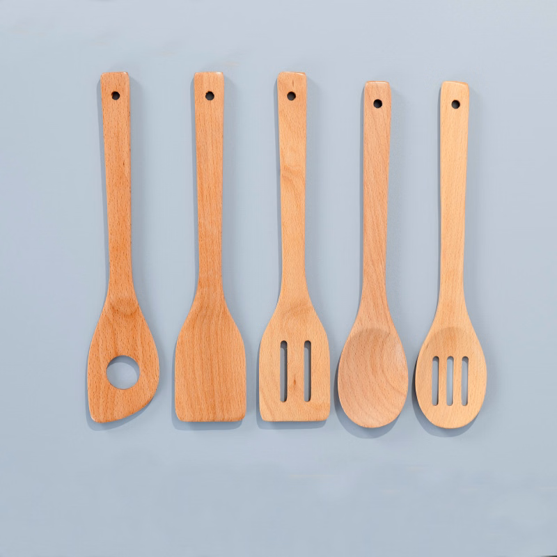 Wood 5-Piece Cooking Utensil Set