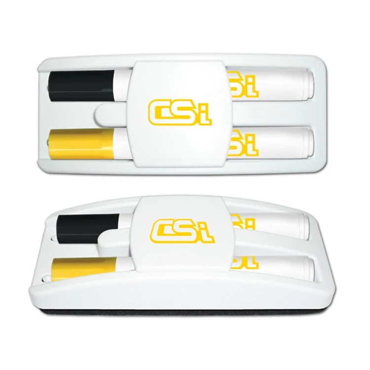 Dry Erase Gear Dry Erase Marker & Eraser Set - Black & Yellow 1