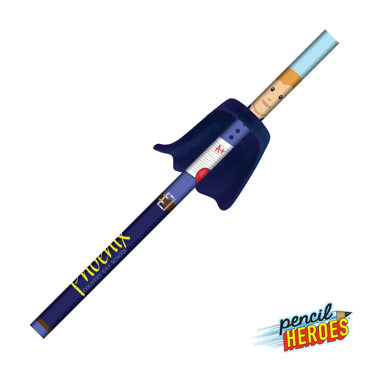 Pencil Heroes® Hometown Series Male w/Cape 1