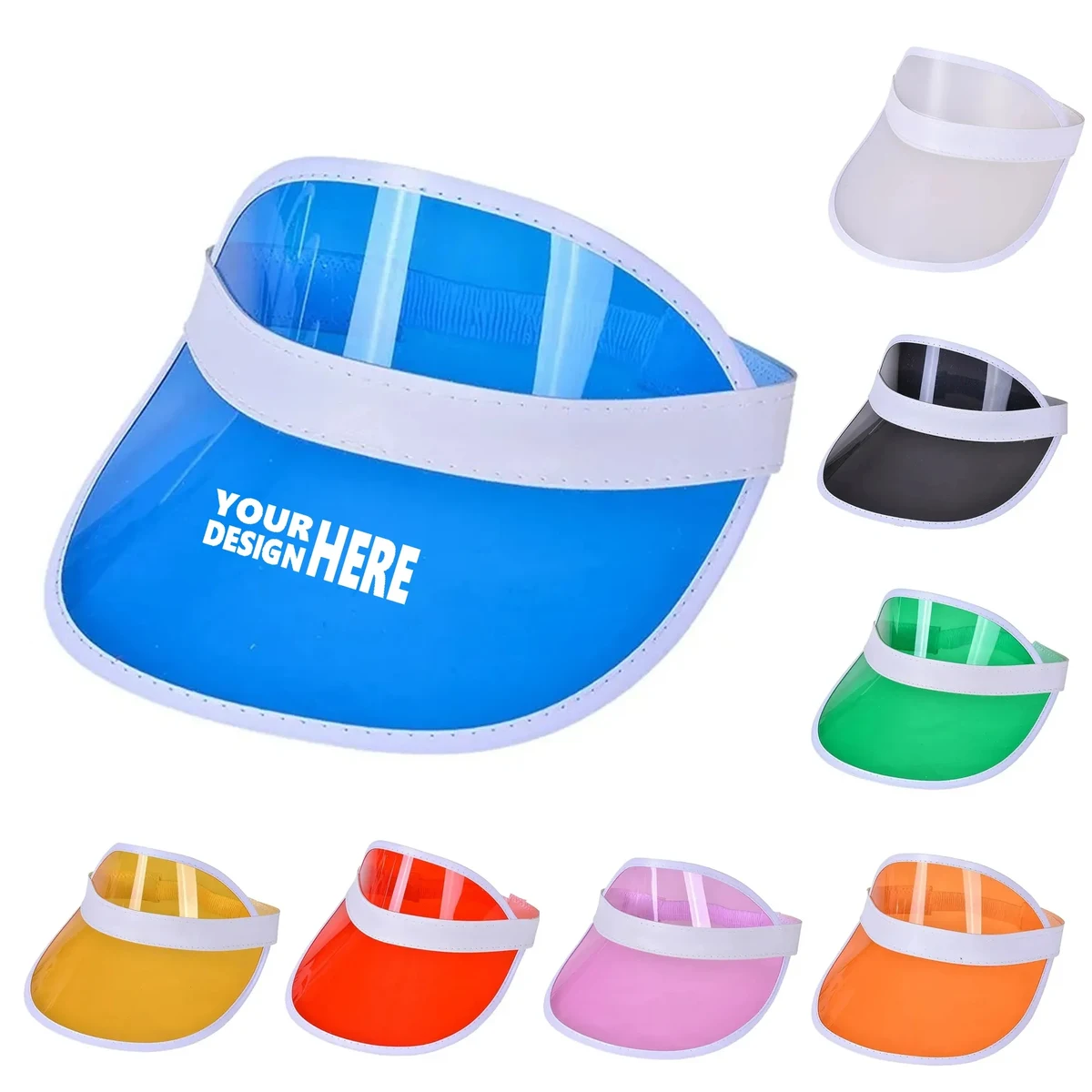 PVC Clear Sun Visor Hat 1