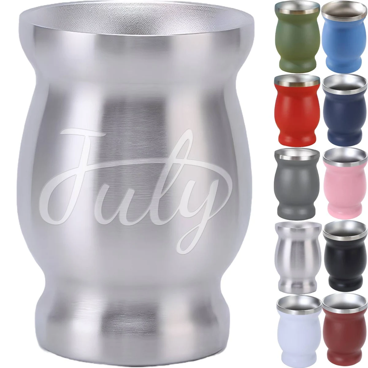 8oz Stainless Steel Mini Mate Tea Cup 1