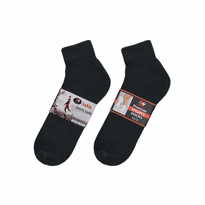 Men's Ankle Socks - Black 10-13