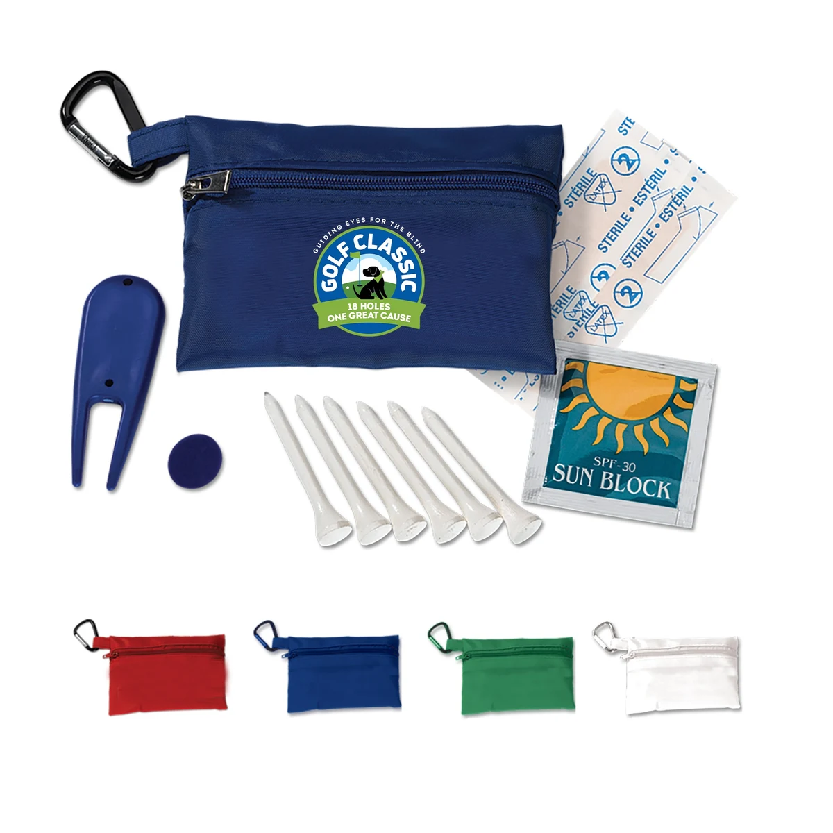 Full Color Mega Golf Kit in Zippered Bag 1