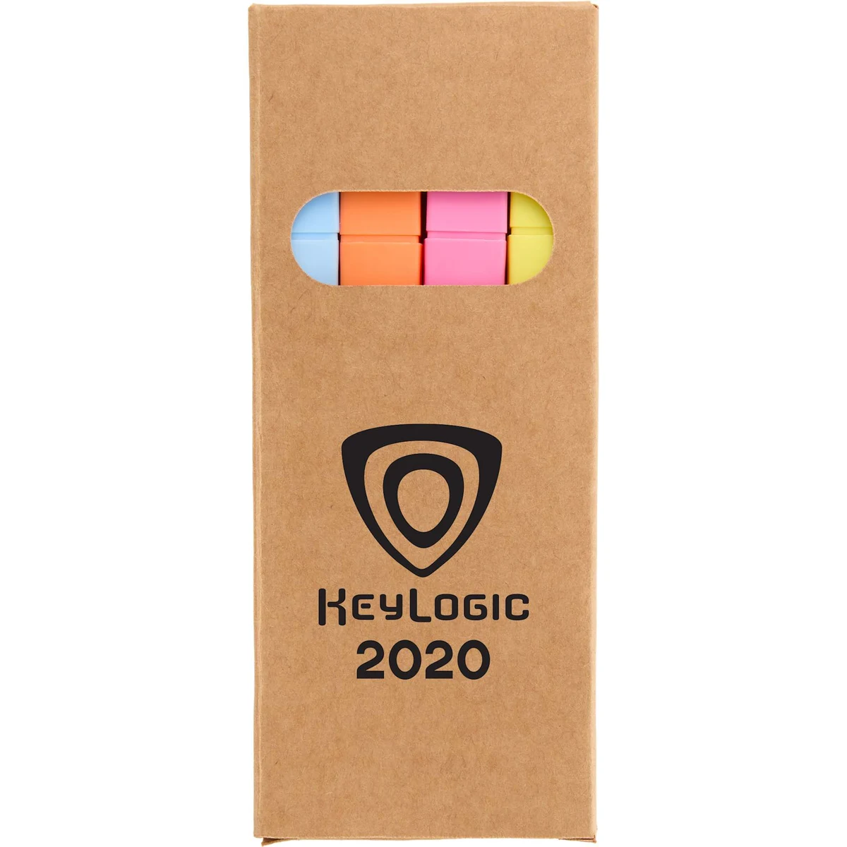 4-Piece Square Recycled Highlighter Set 1
