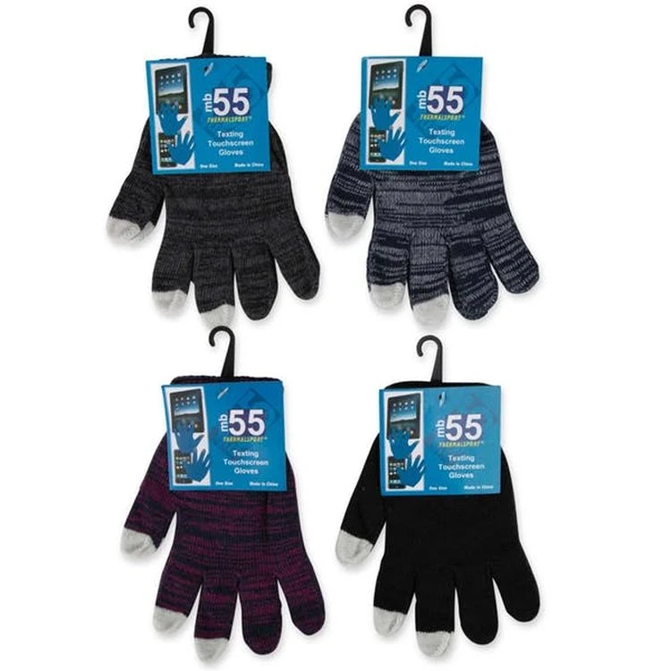 Adult Texting Touchscreen Gloves - Assorted Colors 1