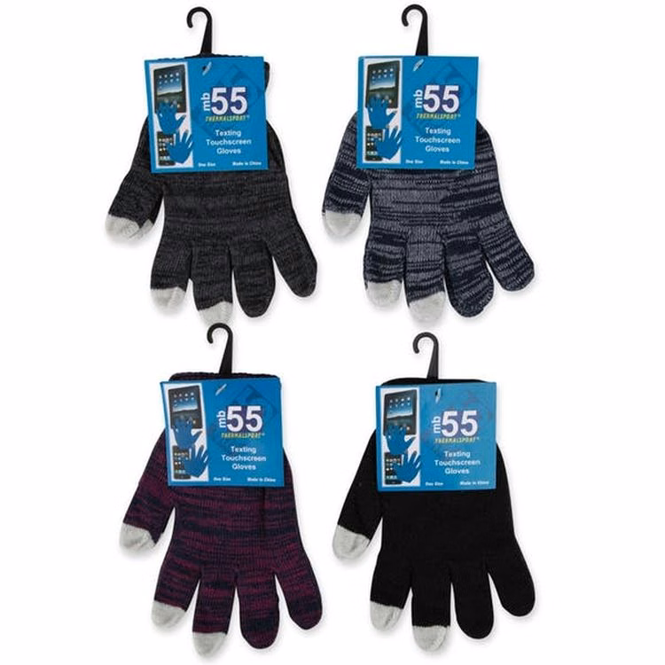 Adult Texting Touchscreen Gloves - Assorted Colors
