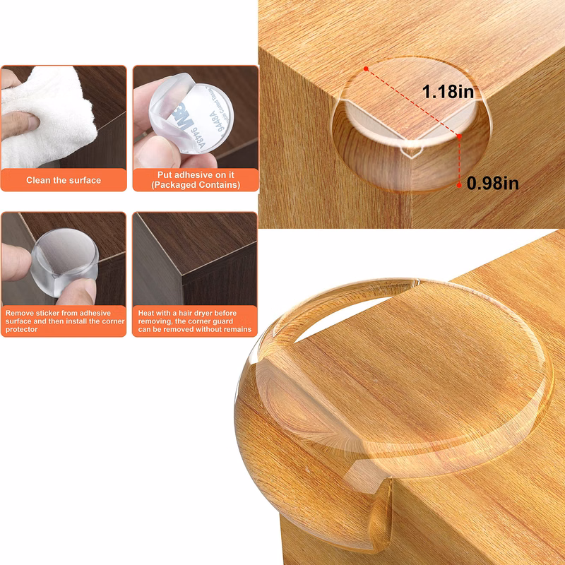 12 Pieces Table Corner Protector Guards for Baby Satety
