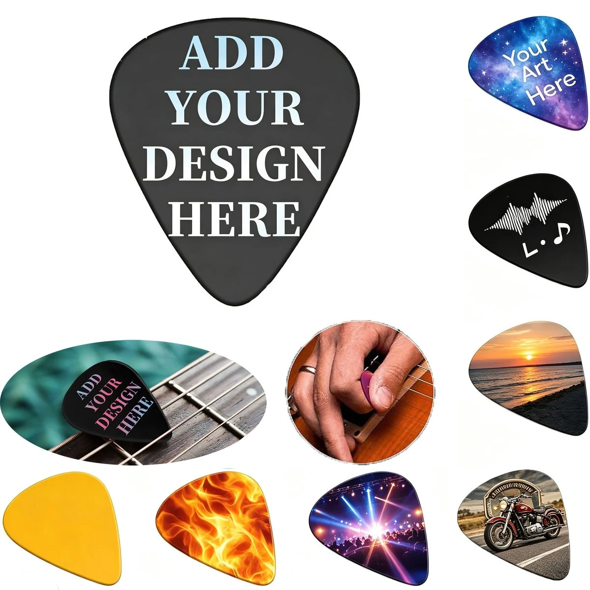 Guitar Picks for Musicians and Promotional Giveaways 1