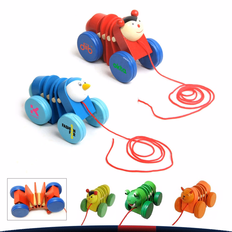 Velori Wooden Pull Along Toy Car