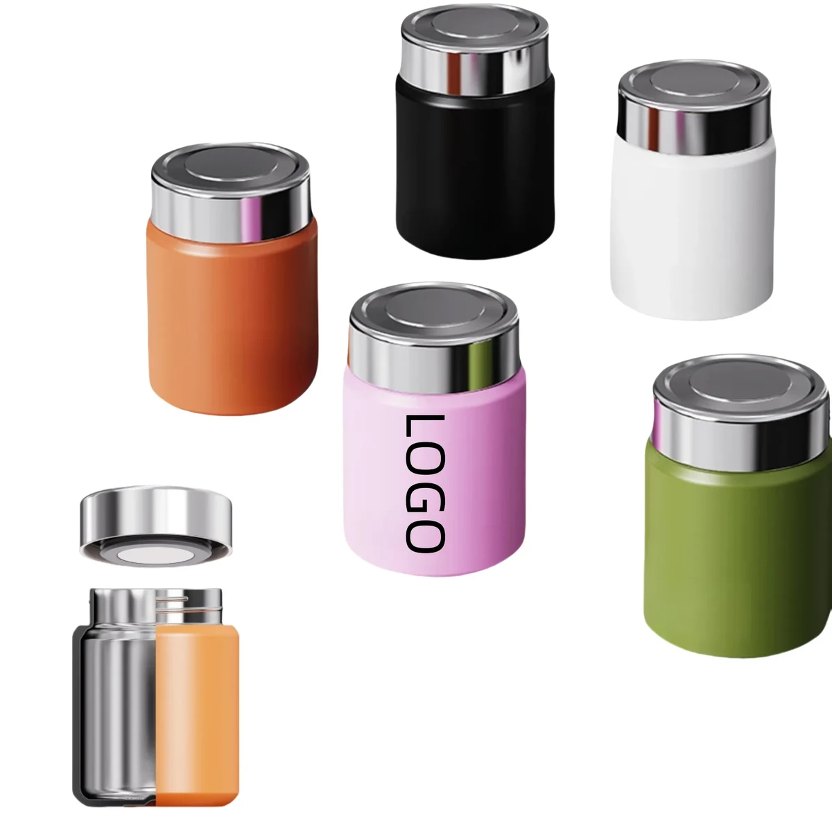 6oz 316 Stainless Steel Vacuum Insulated Water Bottle, custom water bottle with logo imprint 1
