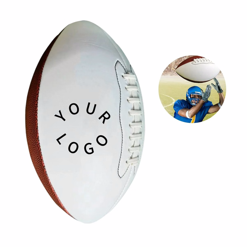 Size 9 Inflatable Football with Composite Leather