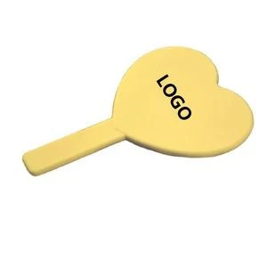 Heart-Shaped Comfortable Handle Makeup Mirror 1