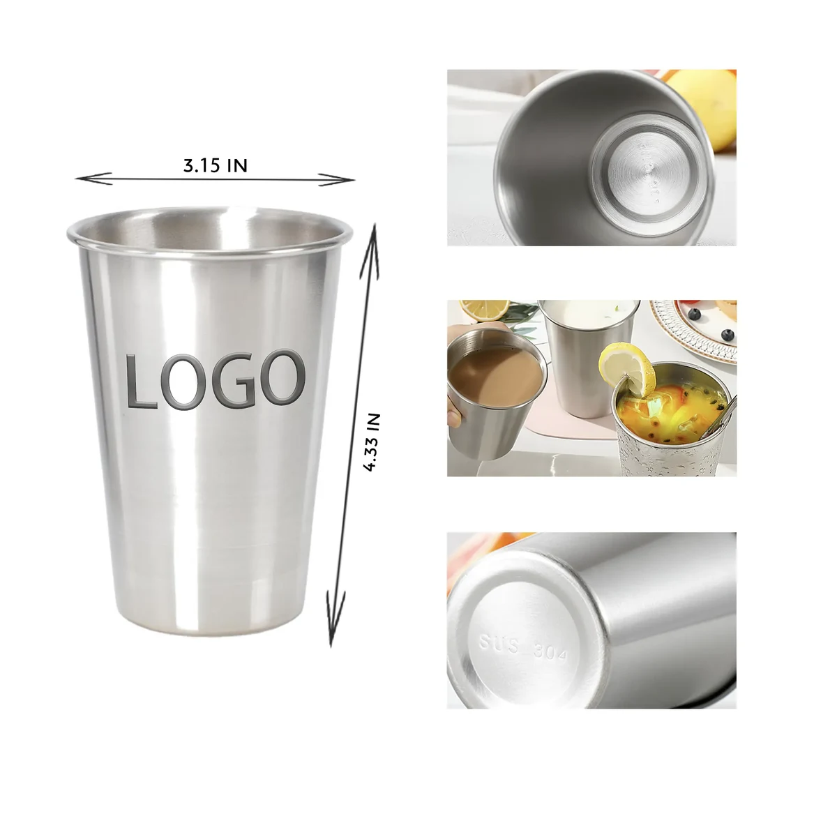 MOQ 10 PCS 12 OZ Stainless Steel Cup 1